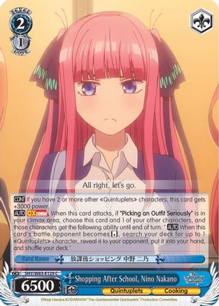 Shopping After School, Nino Nakano (5HY/W83-E129 C) - The Quintessential Quintuplets