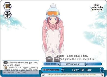 Let's Be Fair (5HY/W83-E134 CC) - The Quintessential Quintuplets