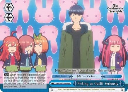 Picking an Outfit Seriously (5HY/W83-E135 CC) - The Quintessential Quintuplets