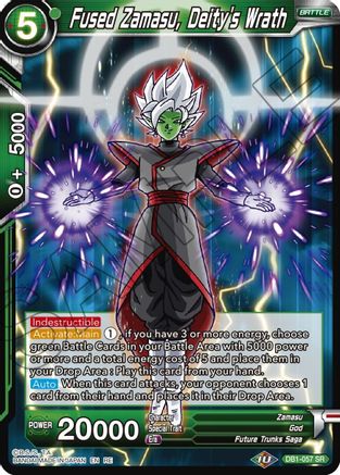 Fused Zamasu, Deity's Wrath (DB1-057) - Mythic Booster Foil