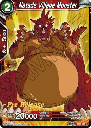 Natade Village Monster (BT15-018) - Saiyan Showdown PreRelease Cards