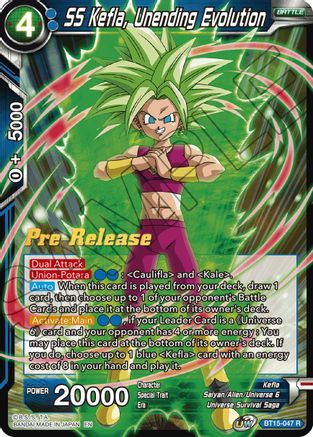 SS Kefla, Unending Evolution (BT15-047) - Saiyan Showdown PreRelease Cards