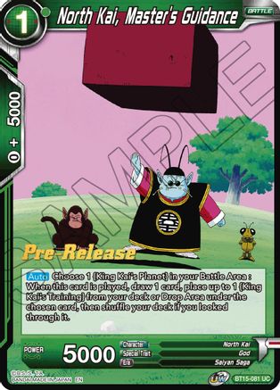 North Kai, Master's Guidance (BT15-081) - Saiyan Showdown PreRelease Cards