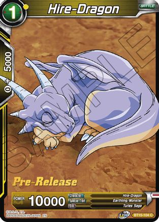 Hire-Dragon (BT15-104) - Saiyan Showdown PreRelease Cards