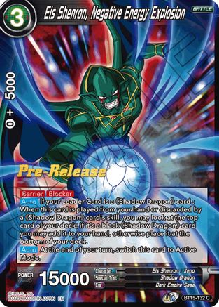 Eis Shenron, Negative Energy Explosion (BT15-132) - Saiyan Showdown PreRelease Cards