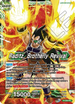 Raditz // Raditz, Brotherly Revival (P-338) - Promotion Cards Foil