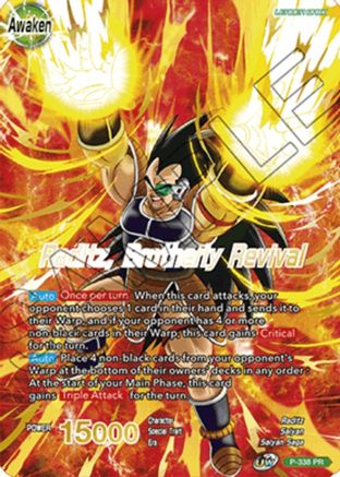 Raditz // Raditz, Brotherly Revival (Gold Stamped) (P-338) - Promotion Cards Foil