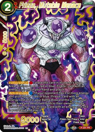 Frieza, Mutable Menace (Gold Stamped) (P-201) - Mythic Booster Foil