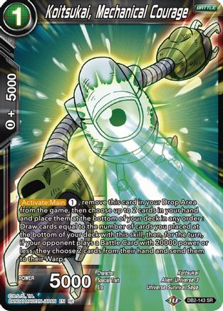 Koitsukai, Mechanical Courage (DB2-143) - Mythic Booster Foil