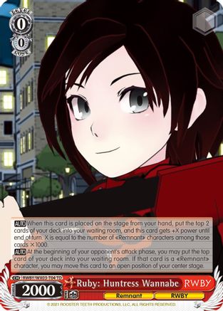 Ruby: Huntress Wannabe (RWBY/WX03-T04 TD) - RWBY