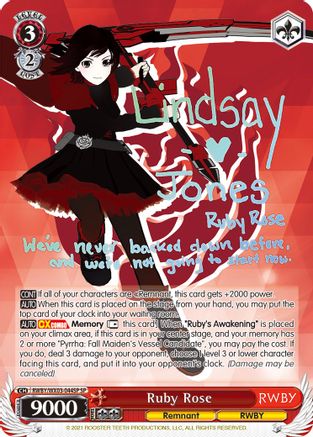 Ruby Rose (SP) (RWBY/WX03-044SP SP) - RWBY