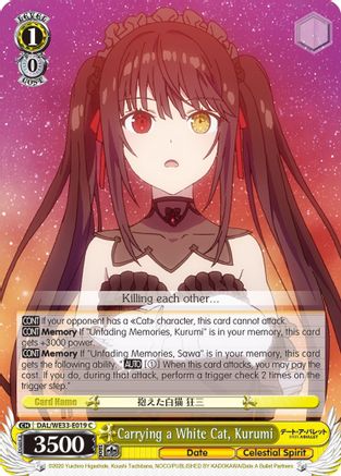 Carrying a White Cat, Kurumi (DAL/WE33-E019 C) - Date A Bullet