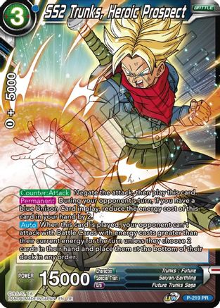 SS2 Trunks, Heroic Prospect (P-219) - Mythic Booster Foil