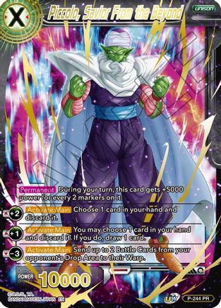 Piccolo, Savior from Beyond (Gold Stamped) (P-244) - Mythic Booster Foil