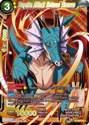 Surprise Attack Naturon Shenron (Gold Stamped) (P-260) - Mythic Booster Foil