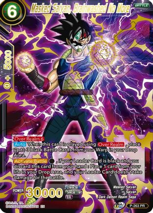 Masked Saiyan, Brainwashed No More (Gold Stamped) (P-263) - Mythic Booster Foil