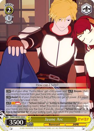 Jaune Arc (RWBY/WX03-004 R) - RWBY