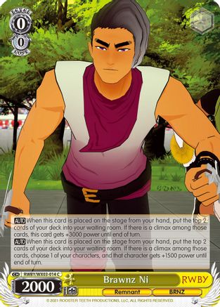 Brawnz Ni (RWBY/WX03-014 C) - RWBY