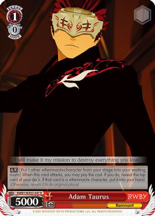 Adam Taurus (RWBY/WX03-047 R) - RWBY