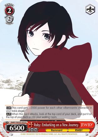 Ruby: Embarking on a New Journey (RWBY/WX03-052 R) - RWBY