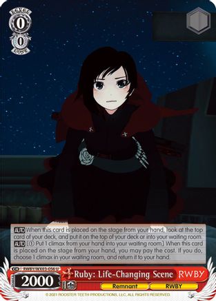 Ruby: Life-Changing Scene (RWBY/WX03-056 U) - RWBY
