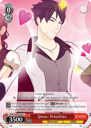 Qrow: Priorities (RWBY/WX03-061 C) - RWBY