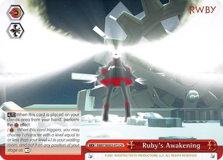 Ruby's Awakening (RWBY/WX03-072 CR) - RWBY