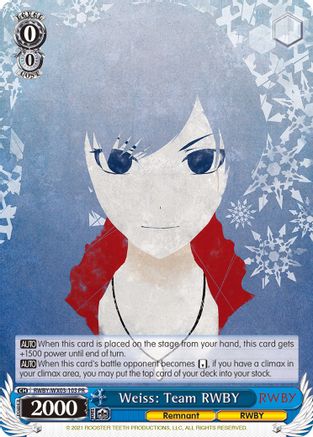 Weiss: Team RWBY (RWBY/WX03-103 PR) - RWBY