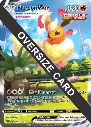 Flareon VMAX SWSH180 - Holofoil Jumbo Cards - Promo