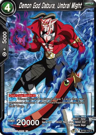 Demon God Dabura, Umbral Might (BT16-112) - Realm of the Gods