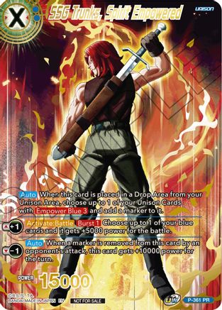 SSG Trunks, Spirit Empowered (Gold Stamped) (P-361 PR) - Promotion Cards Foil