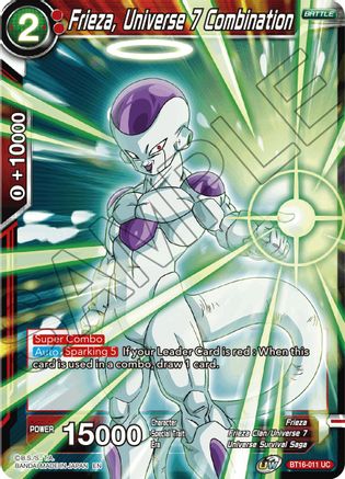 Frieza, Universe 7 Combination (BT16-011) - Realm of the Gods