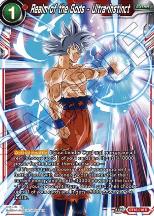Realm of the Gods - Ultra Instinct (BT16-018) - Realm of the Gods