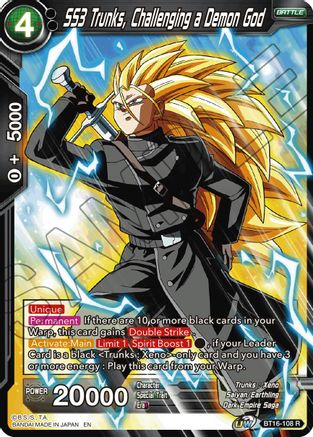 SS3 Trunks, Challenging a Demon God (BT16-108) - Realm of the Gods Foil