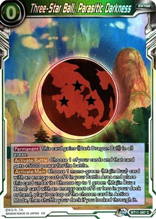 Three-Star Ball, Parasitic Darkness (BT11-087) - Vermilion Bloodline 2nd Edition