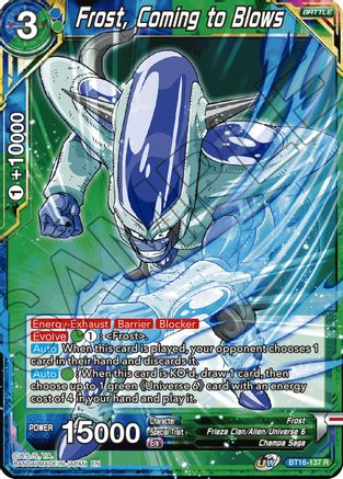 Frost, Coming to Blows (BT16-137) - Realm of the Gods