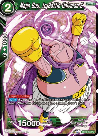 Majin Buu, to Battle Universe 6 (BT16-055) - Realm of the Gods