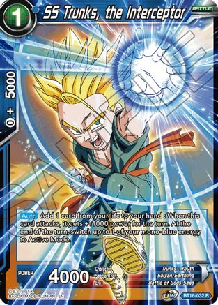 SS Trunks, the Interceptor (BT16-032) - Realm of the Gods Foil