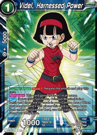Videl, Harnessed Power (BT16-035) - Realm of the Gods