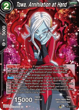 Towa, Annihilation at Hand (BT16-116) - Realm of the Gods