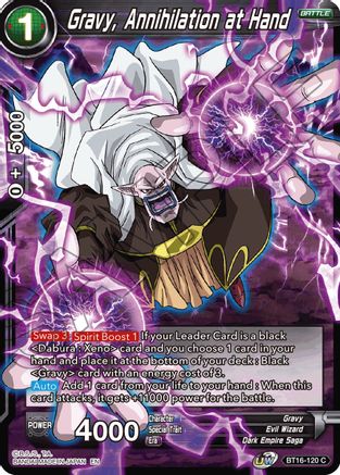Gravy, Annihilation at Hand (BT16-120) - Realm of the Gods