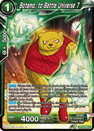 Botamo, to Battle Universe 7 (BT16-063) - Realm of the Gods