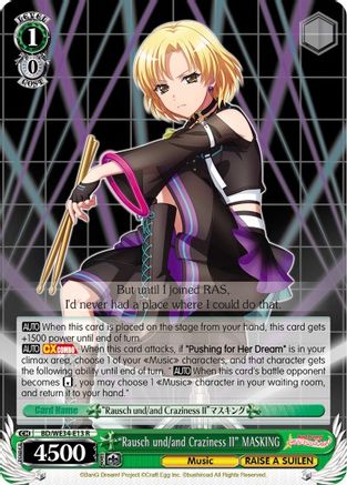 "Rausch und/and Craziness II" MASKING (Parallel Foil) (BD/WE34-E13 R) - Morfonica x RAISE A SUILEN
