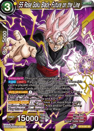 SS Rose Goku Black, Future on the Line (BT16-087) - Realm of the Gods Foil