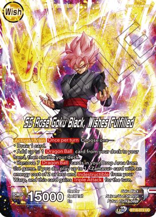Zamasu // SS Rose Goku Black, Wishes Fulfilled (BT16-072) - Realm of the Gods Foil