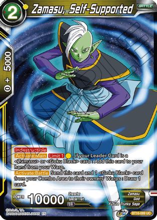 Zamasu, Self-Supported (BT16-089) - Realm of the Gods Foil