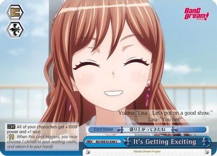 It's Getting Exciting (Parallel Foil) (BD/WE35-E48 C) - Poppin’Party x Roselia