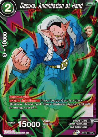 Dabura, Annihilation at Hand (BT16-113) - Realm of the Gods Foil