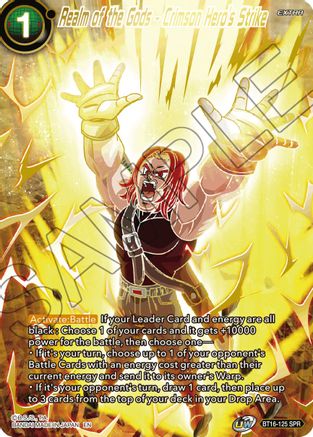 Realm of the Gods - Crimson Hero's Strike (SPR) (BT16-125) - Realm of the Gods Foil