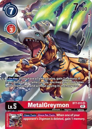 MetalGreymon (Alternate Art) (BT7-013) - Next Adventure Foil